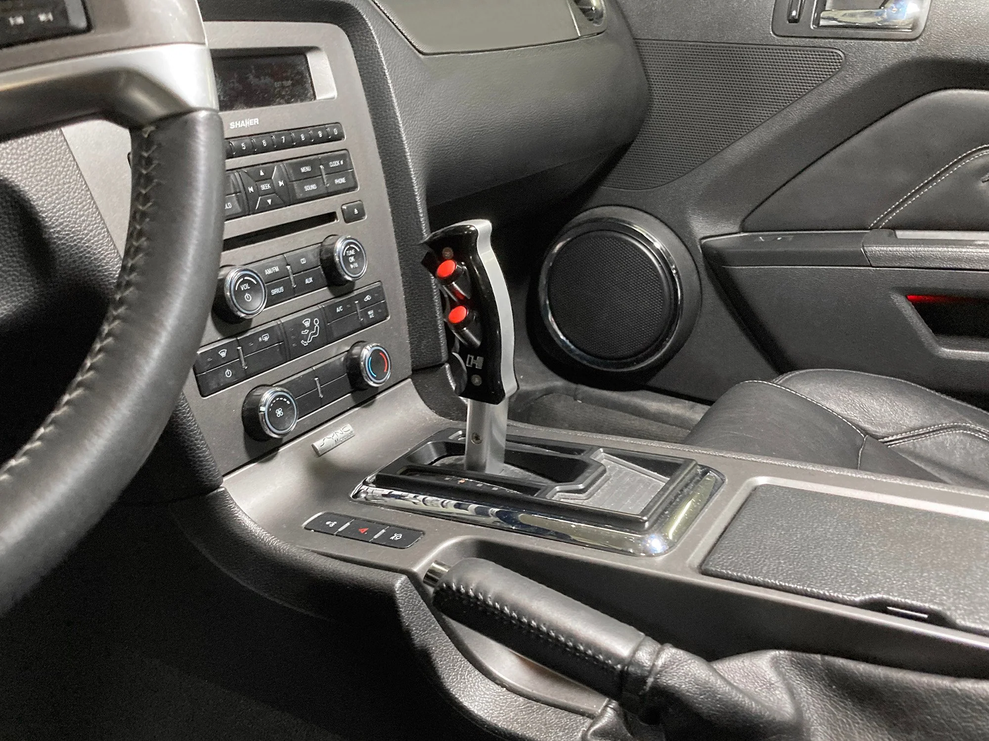 Hurst Billet/ Plus Pistol Grip Auto Shift Handle - Manual Shift Buttons Ford Mustang (2013-2014) 5380440 - Black - Image 8