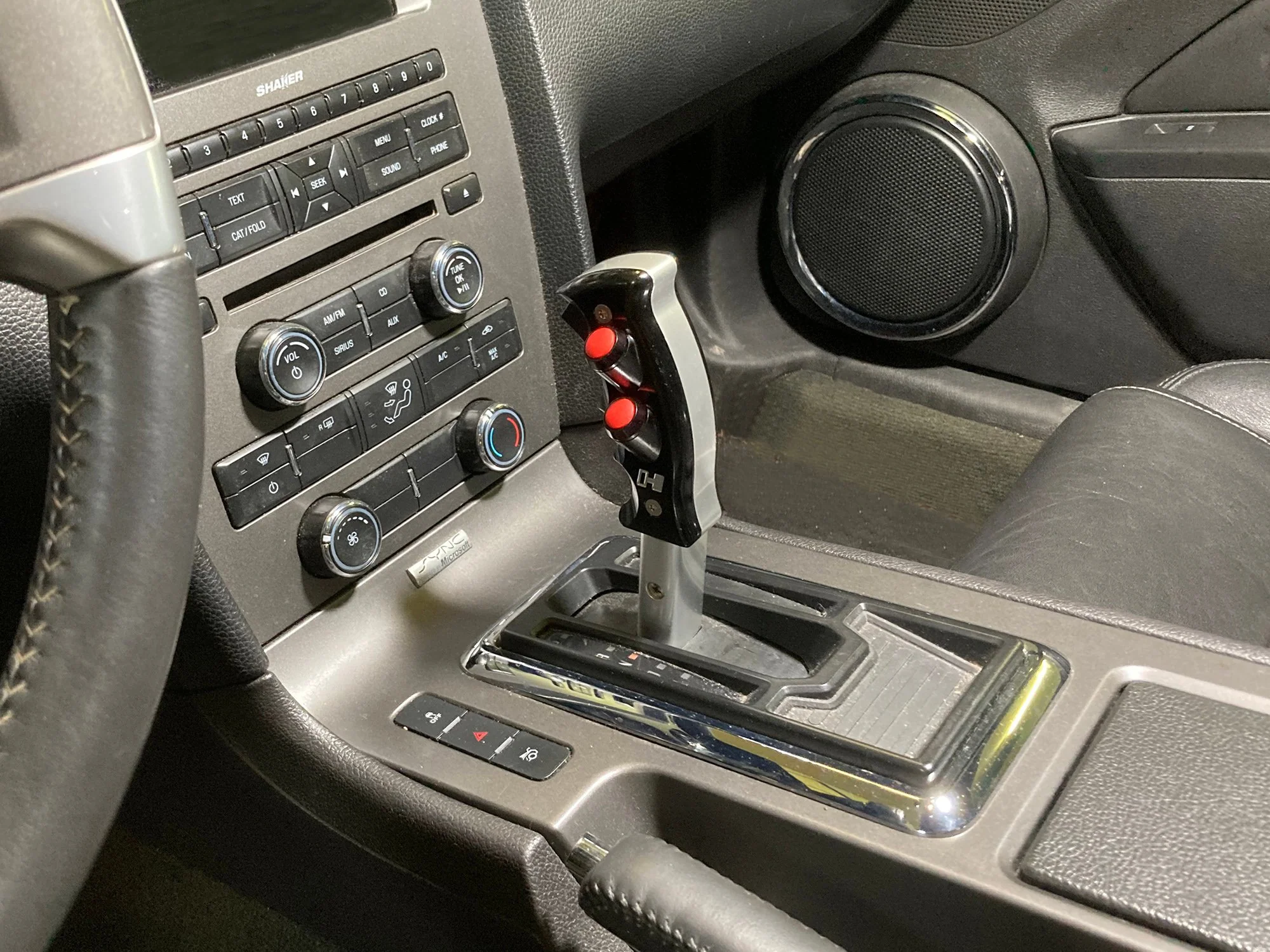 Hurst Billet/ Plus Pistol Grip Auto Shift Handle - Manual Shift Buttons Ford Mustang (2013-2014) 5380440 - Black - Image 9