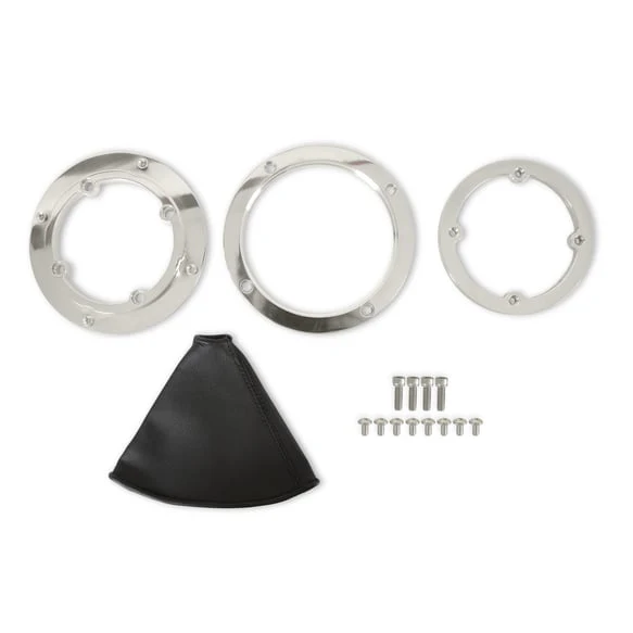 Hurst Billet Shifter Boot & Bezel - Round/ 116000HST - Polished Finish