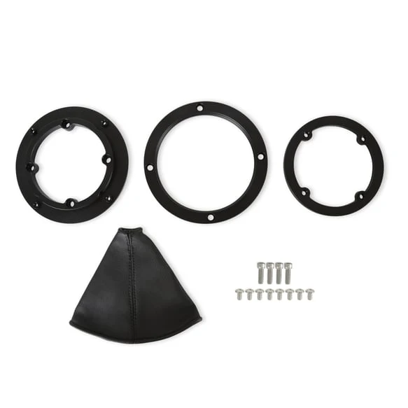 Hurst Billet Shifter Boot & Bezel - Round/ 116500HST - Black Finish