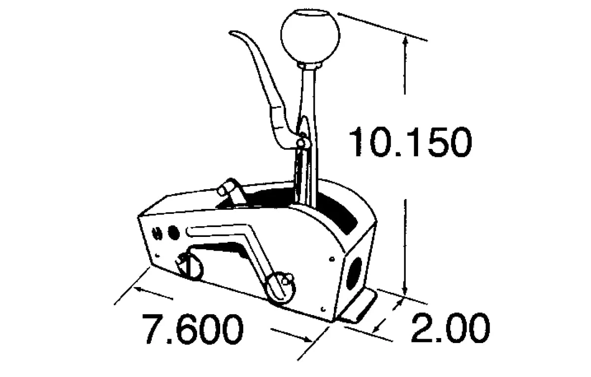Hurst Quarter Stick Race Shifter - 3160006 - GM TH250/ TH350/ TH375/ TH400 Automatic Transmissions w/ Forward Valve Body - Image 13