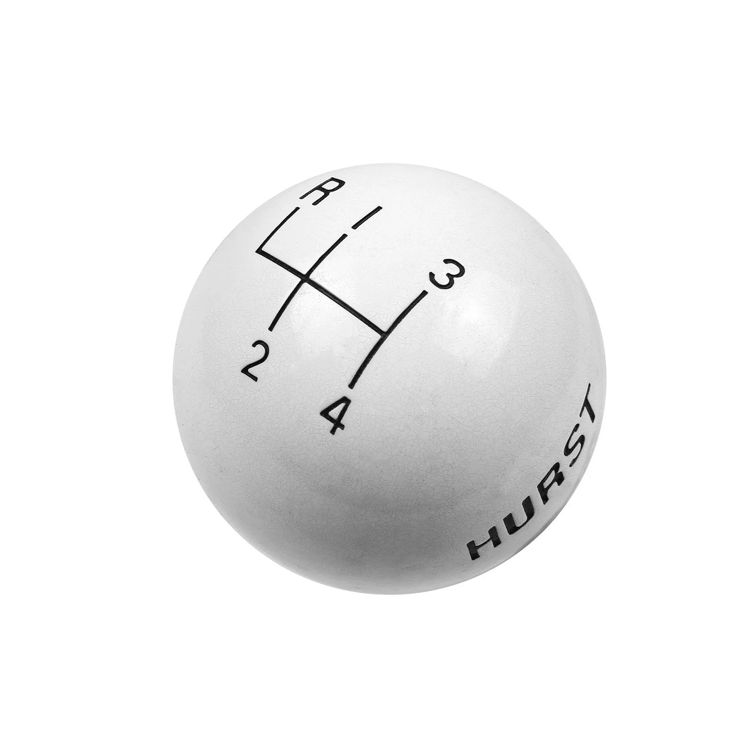 Hurst Shift Knob (4-Speed Upper Left Reverse) [3/8-16 Threads] White or Black/ Hurst Engraved - Image 2