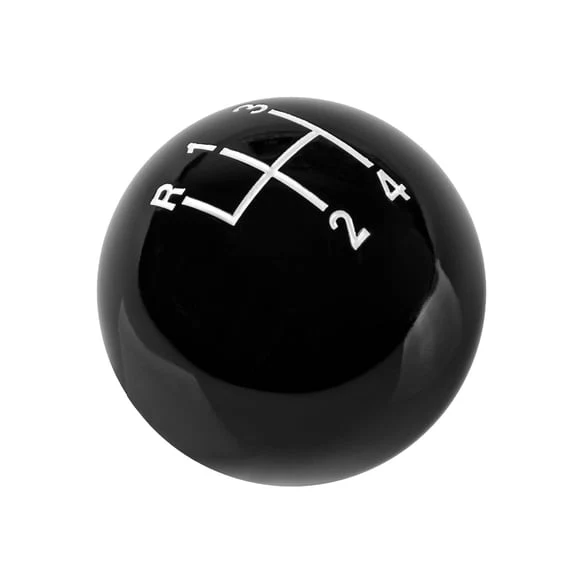 Hurst Shift Knob (4-Speed Upper Left Reverse) [3/8-16 Threads] White or Black/ Non - Hurst Engraved