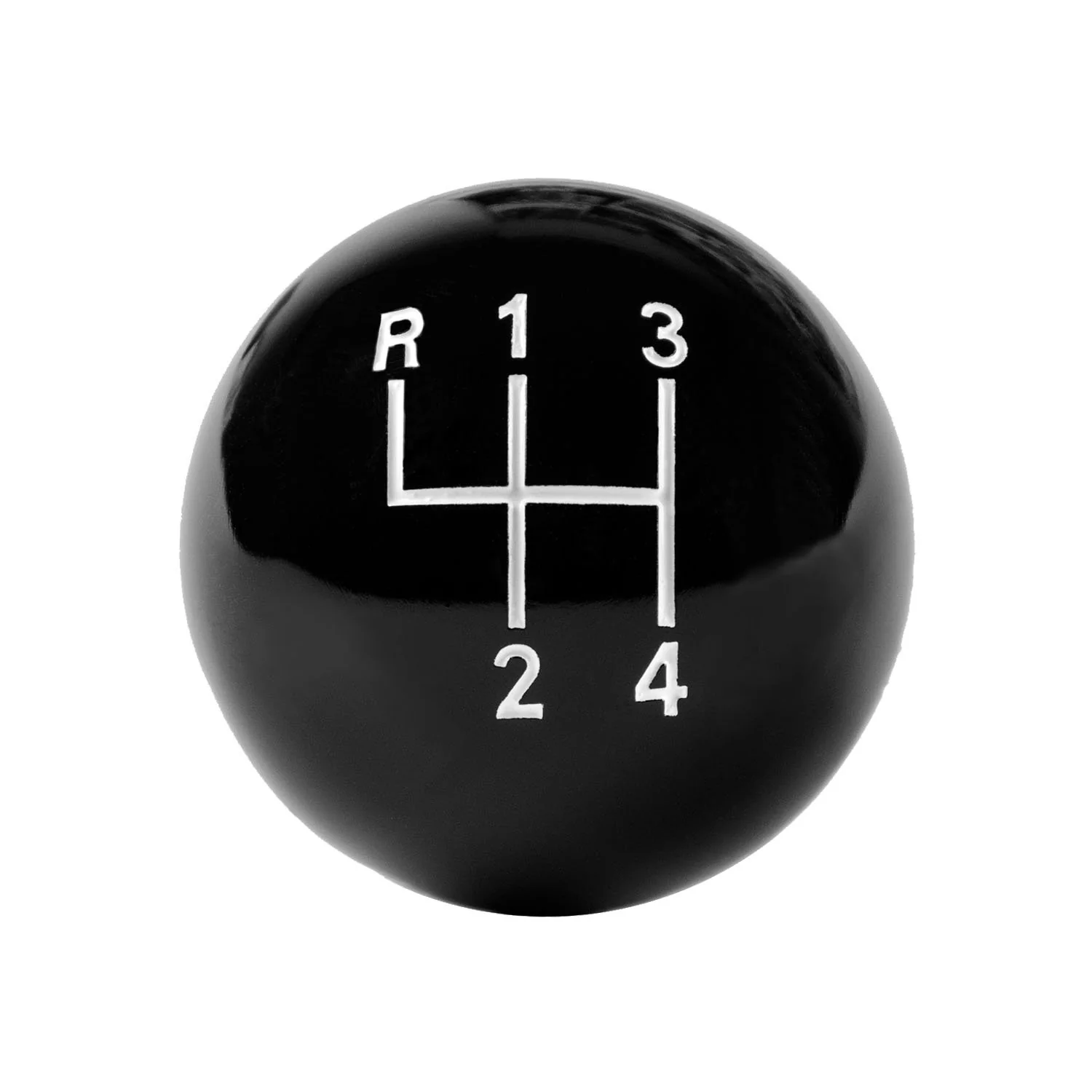 Hurst Shift Knob (4-Speed Upper Left Reverse) [3/8-16 Threads] White or Black/ Non - Hurst Engraved - Image 3