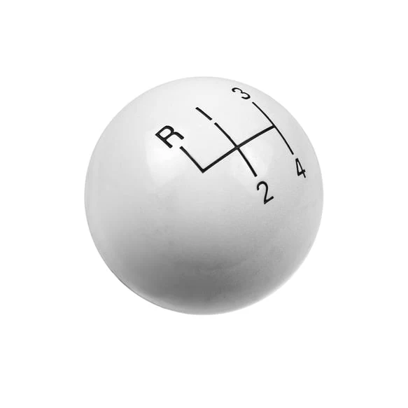Hurst Shift Knob (4-Speed Upper Left Reverse) [3/8-16 Threads] White or Black/ Non - Hurst Engraved - Image 4
