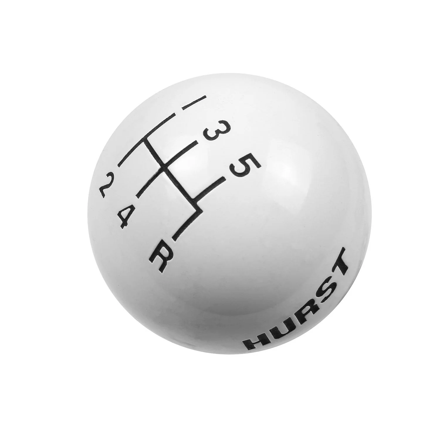 Hurst Shift Knob (5-Speed Lower Right Reverse) [3/8-16 Threads] White or Black - Image 2