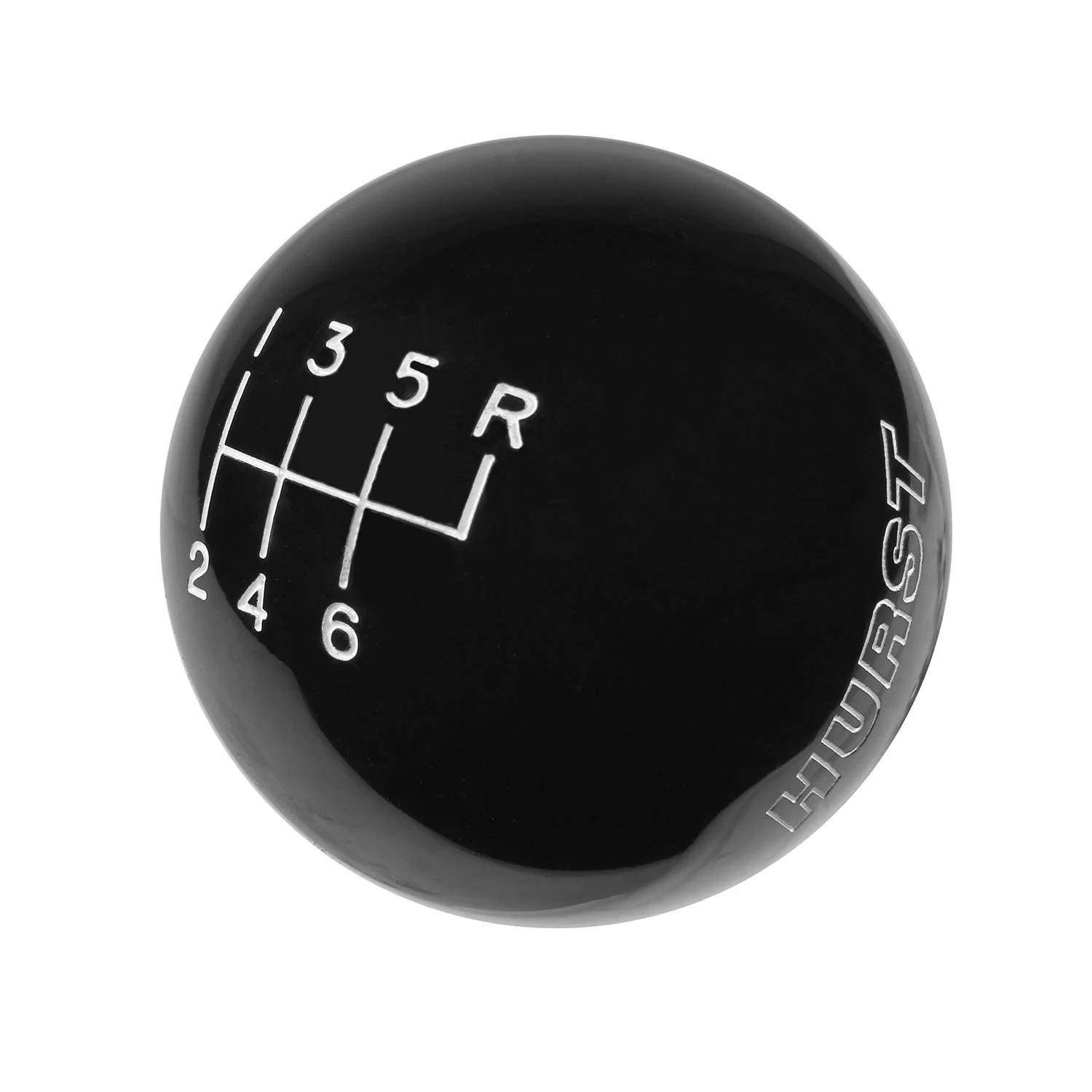 Hurst Shift Knob Corvette C5 (99-04) [6-speed Upper Right Reverse] 9/16-18 Threads - White or Black - Image 2