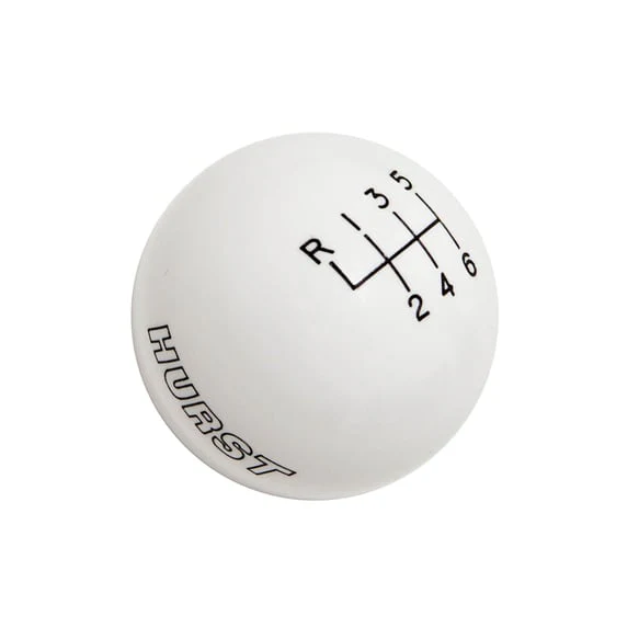 Hurst Shift Knob Ford Mustang/ Focus ST/ Focus RS/ Fiesta ST (14-23) 6-Speed Upper Left Reverse [M12 x 1.25 Thread] 1630225 - White