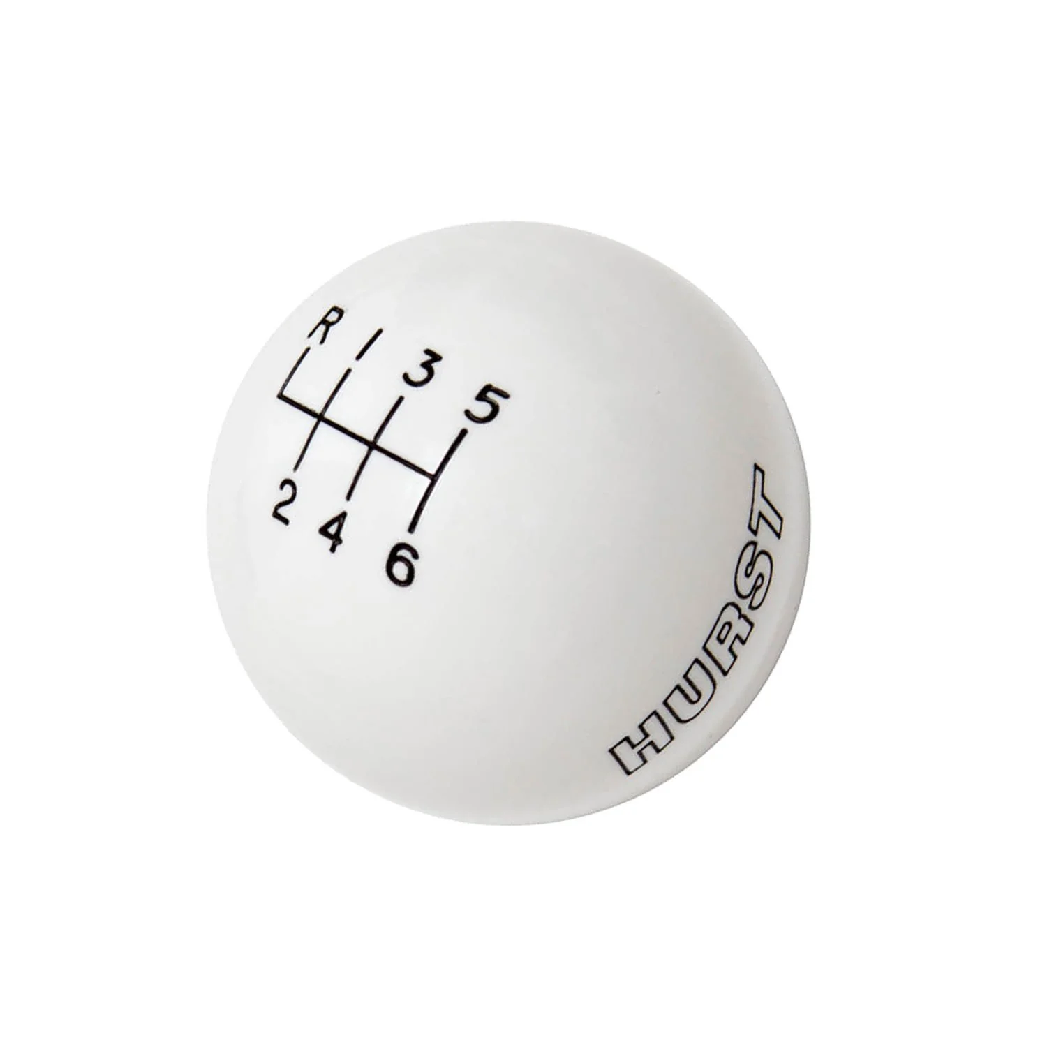 Hurst Shift Knob Ford Mustang/ Focus ST/ Focus RS/ Fiesta ST (14-23) 6-Speed Upper Left Reverse [M12 x 1.25 Thread] 1630225 - White - Image 2
