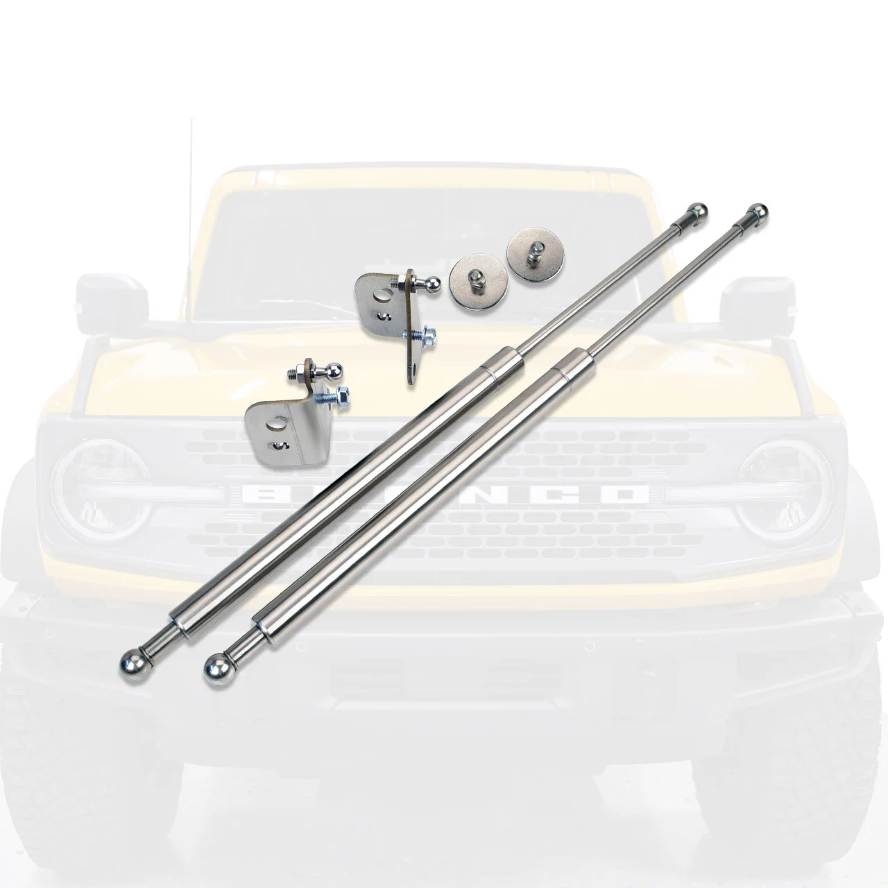 IAG Offroad Hood Struts for Ford Bronco (2021-2026) EZ Lift - Black or Silver - Image 7