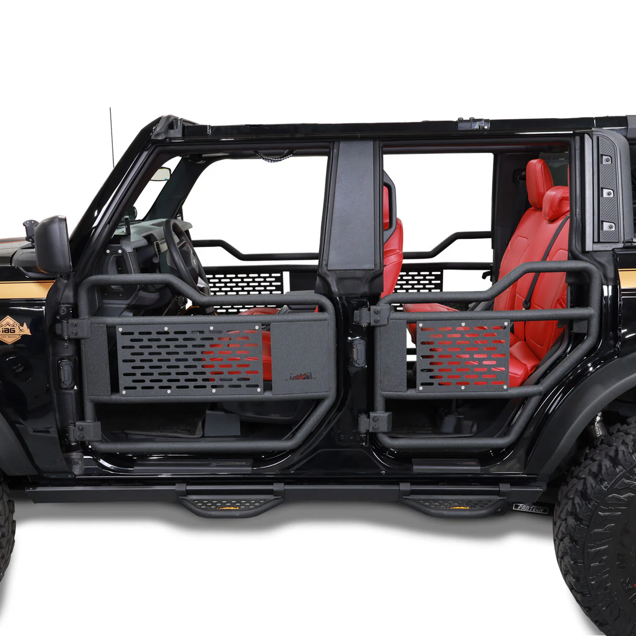 IAG Offroad Tube Doors for Ford Bronco (2021-2026) Front or Rear - Black Powder Coated - Image 15