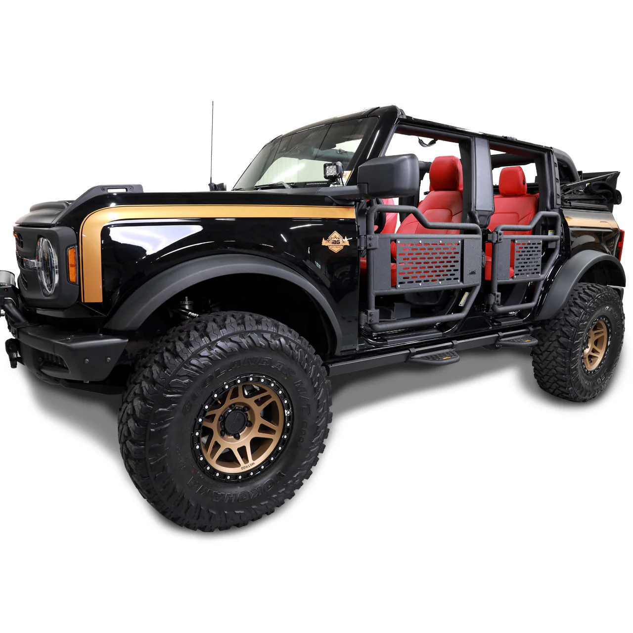 IAG Offroad Tube Doors for Ford Bronco (2021-2026) Front or Rear - Black Powder Coated - Image 6