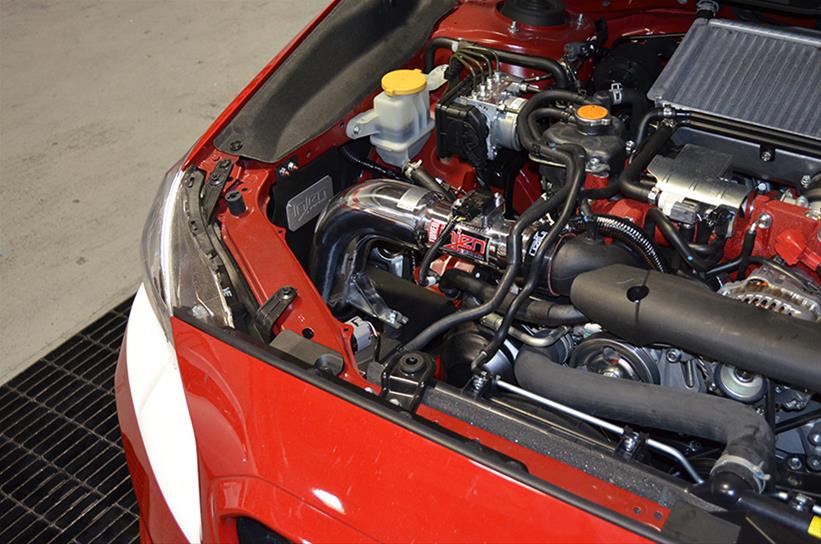 Injen Cold Air Intake Subaru Sti 2.5L Turbo (15-17) Polished / Black / Red Finish - Image 4