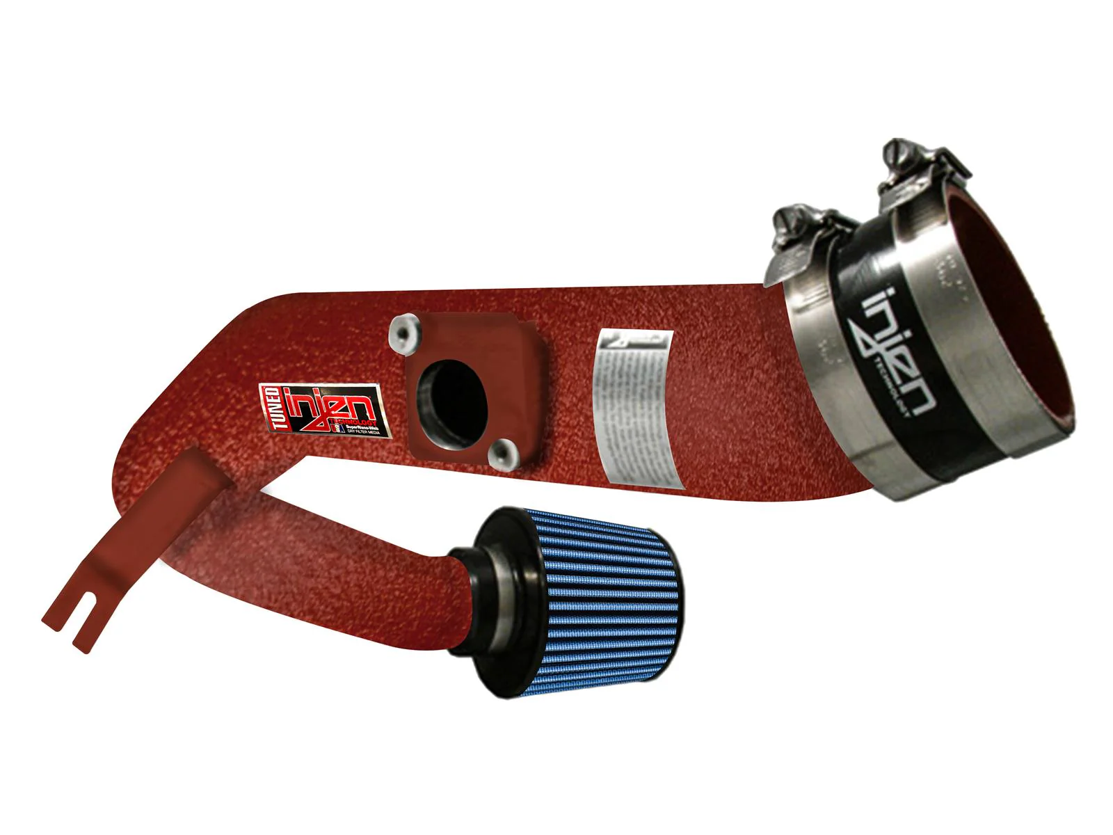 Injen Cold Air Intake Subaru STi/ WRX 2.5/2.0L Non-Turbo (02-07) Polished/ Black/ Red Finish - Image 2