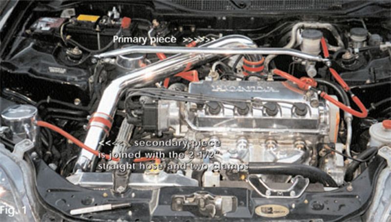 Injen Cold Air Intake Honda Civic CX/ DX/ LX 1.6L (96-02) Polished or Black Finish - Image 3