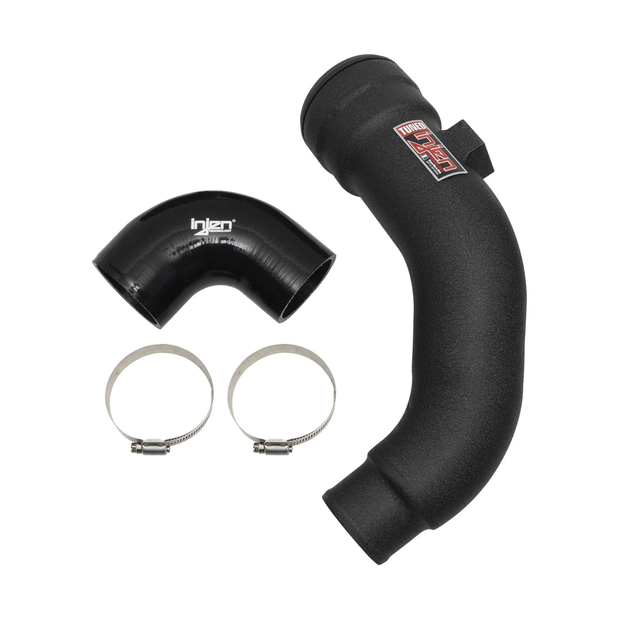 Injen SES Intercooler Piping Ford F250 / F350 / F450 / F550 6.7L V8 Super Duty (17-22) [Cold Side Only] Polished  / Wrinkle Red or Black Finish - Image 6