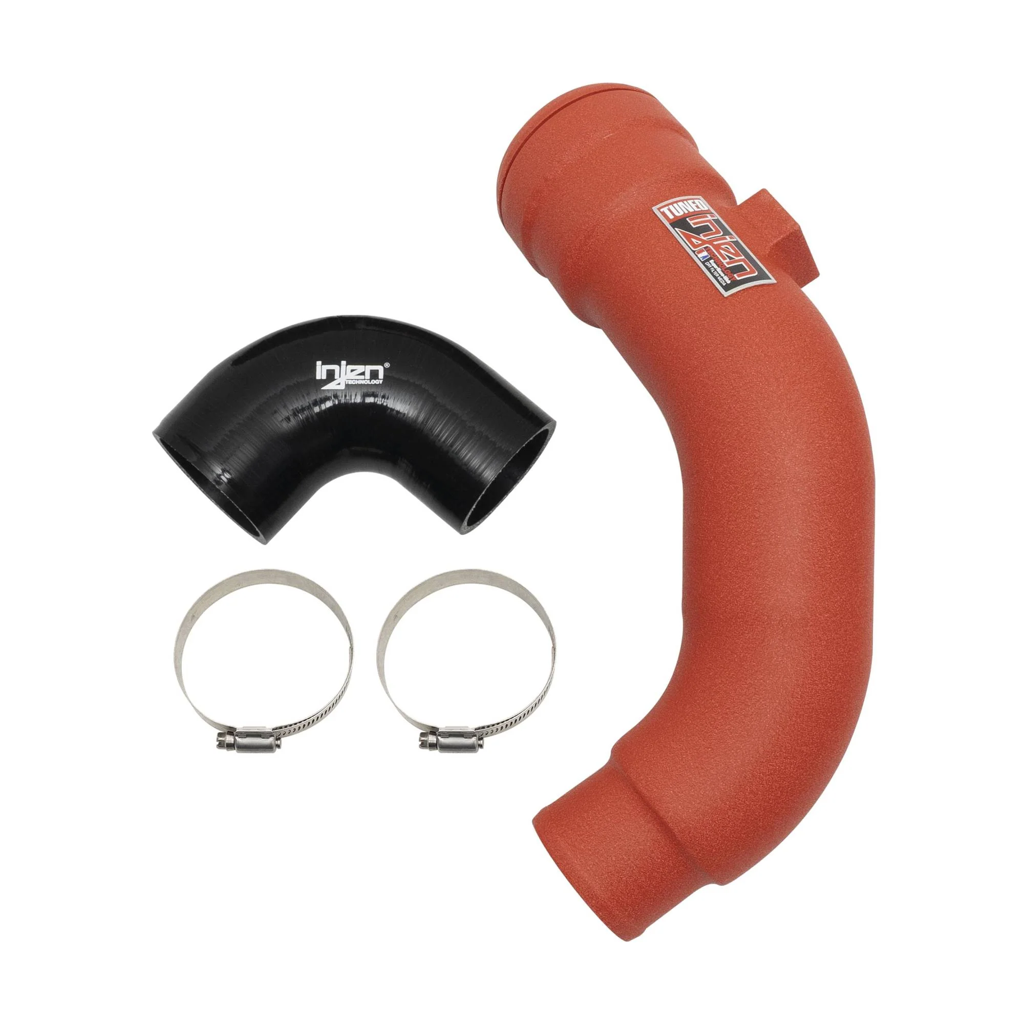 Injen SES Intercooler Piping Ford F250 / F350 / F450 / F550 6.7L V8 Super Duty (17-22) [Cold Side Only] Polished  / Wrinkle Red or Black Finish - Image 9