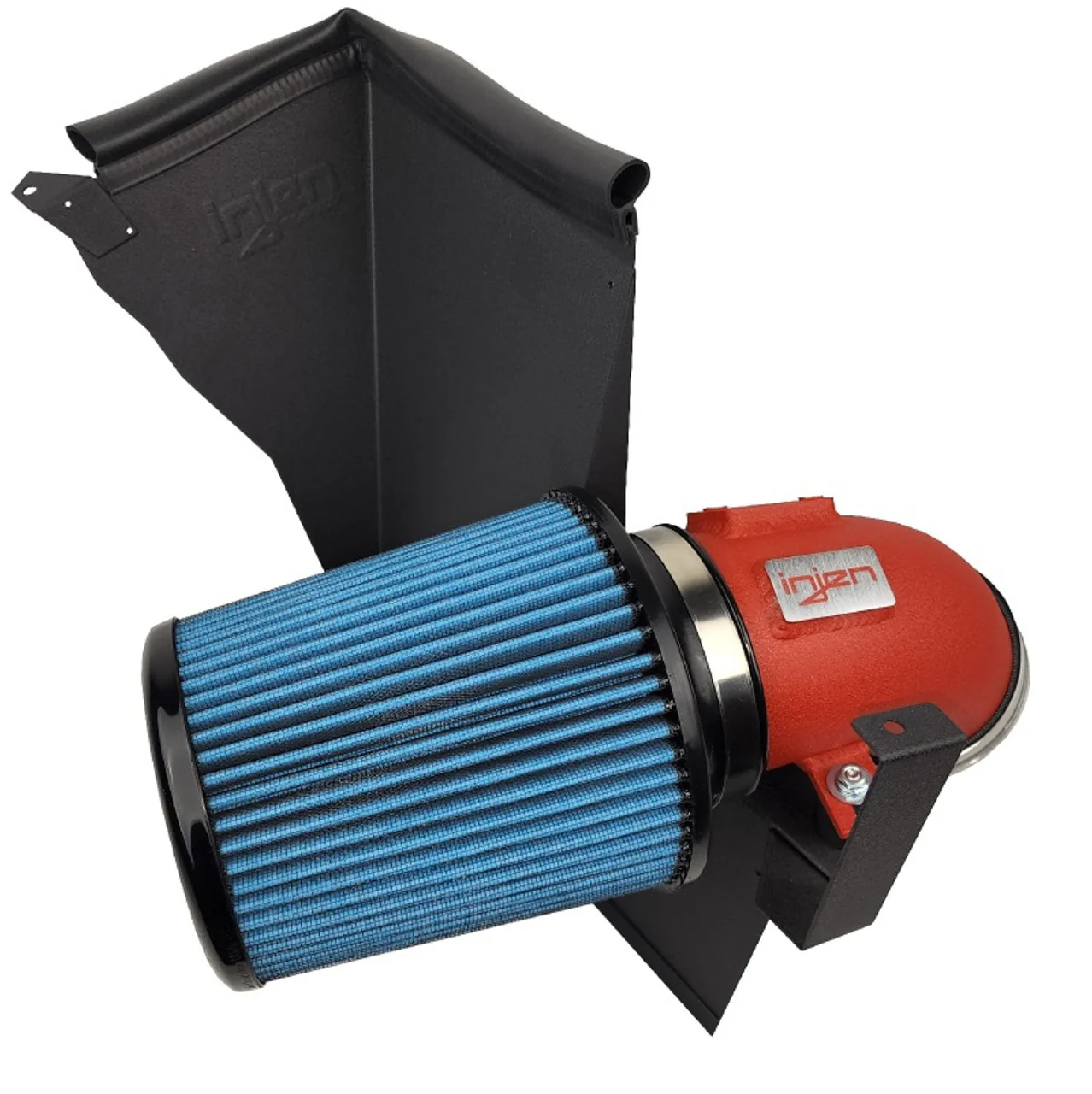 Injen Short Ram Air Intake BMW M340i / M440i xDrive 3.0L Turbo Hybrid B58 (2021-2022) Polished/ Black/ Red - Image 3