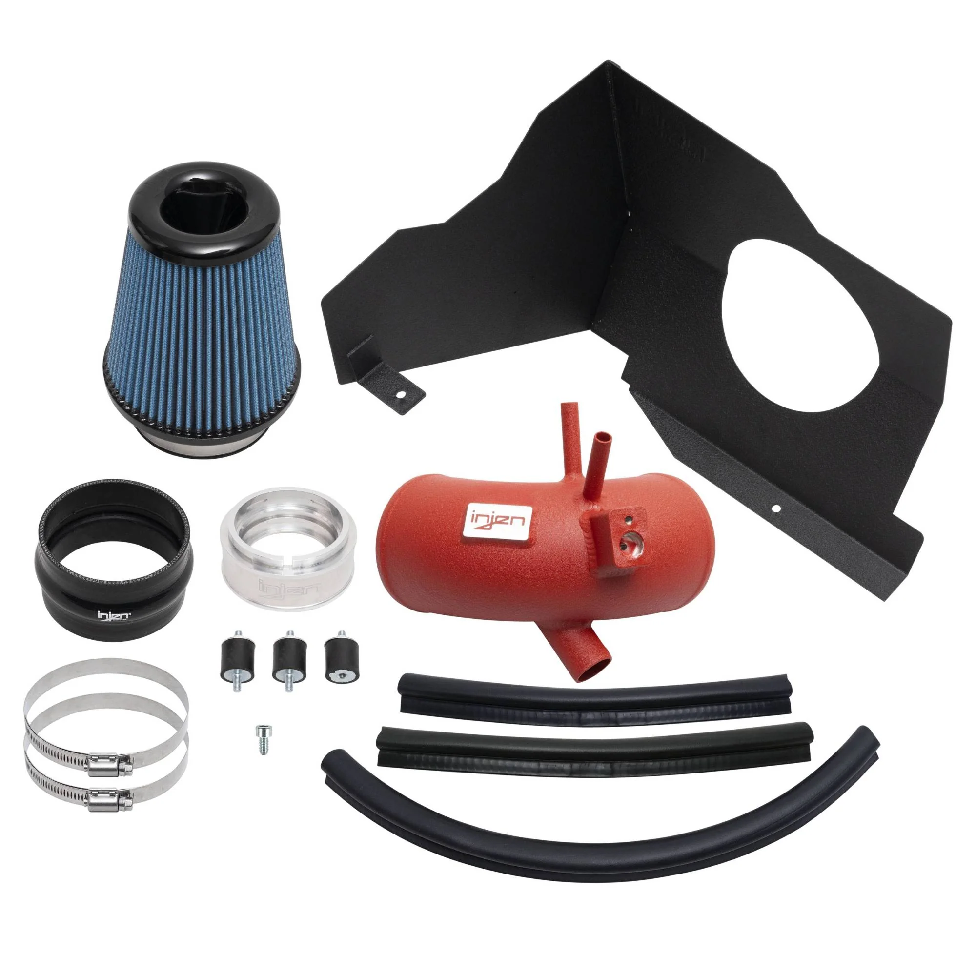 Injen SP Short Ram Cold Air Kia Stinger 2.5L Turbo (22-23) Polished / Wrinkle Black / Wrinkle Red - Image 6