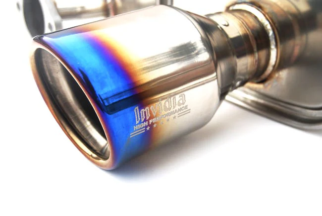 Invidia Exhaust for Honda Prelude (1997-2001) Q300 Catback with Titanium Blue Tip HS97HP1GNT - Image 3