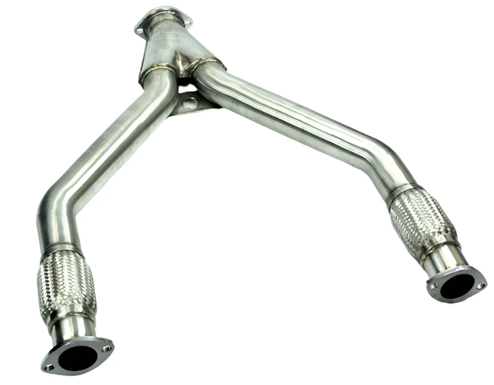 ISR Y-Pipe Exhaust Infiniti Q60 3.7L RWD (14-15) 2.5" piping steps to 3"