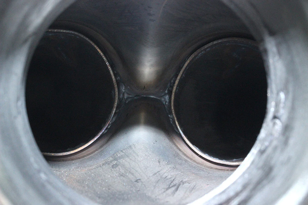 ISR Y-Pipe Exhaust Infiniti Q60 3.7L RWD (14-15) 2.5" piping steps to 3" - Image 4