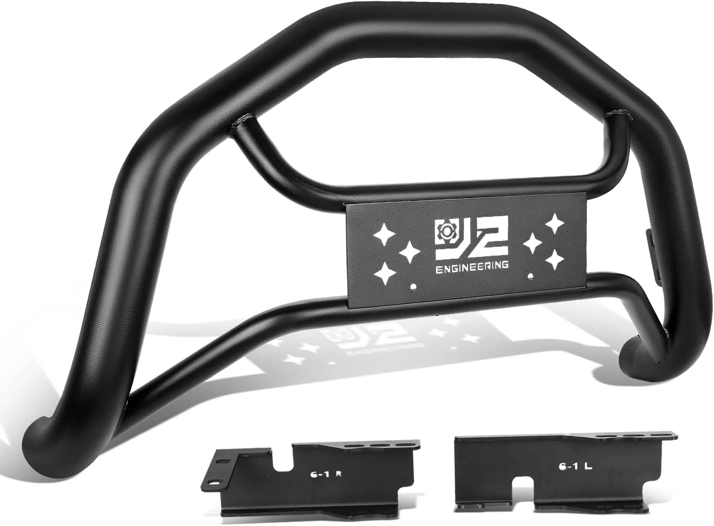 J2 Engineering Bull Bar for Cadillac Escalade 1500 / ESV / EXT2 (2007-2014) Bat Face / Diagonal Slat / Tubular Design - Image 7