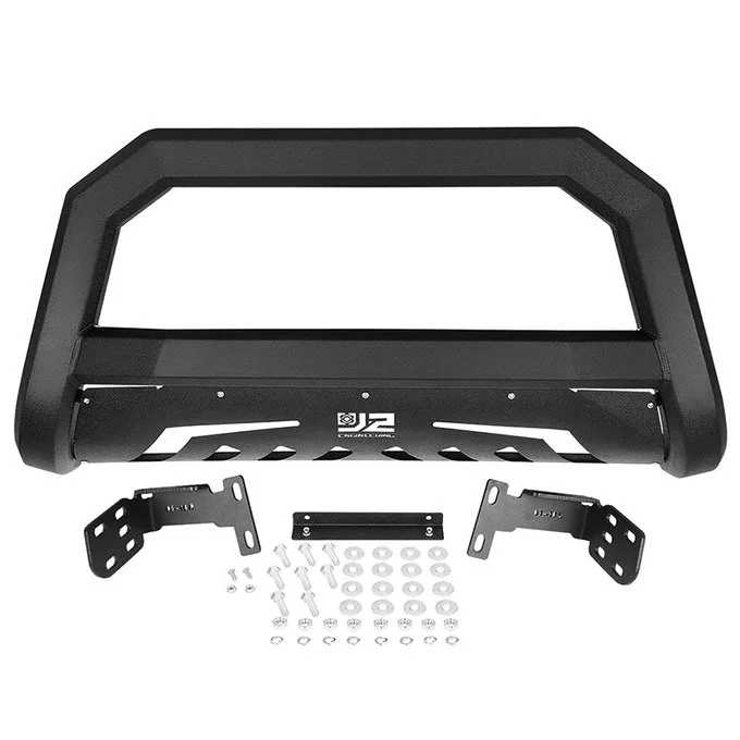 J2 Engineering Bull Bar for Dodge Ram 1500 2500 3500 (2002-2009) Bat Face / Diagonal Slat / Tubular Design - Image 13