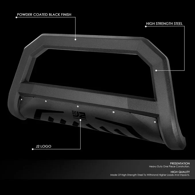 J2 Engineering Bull Bar for Dodge Ram (2009-2010) Ram 1500 (2011-2022) Bat Face / Diagonal Slat / Tubular Design - Image 12