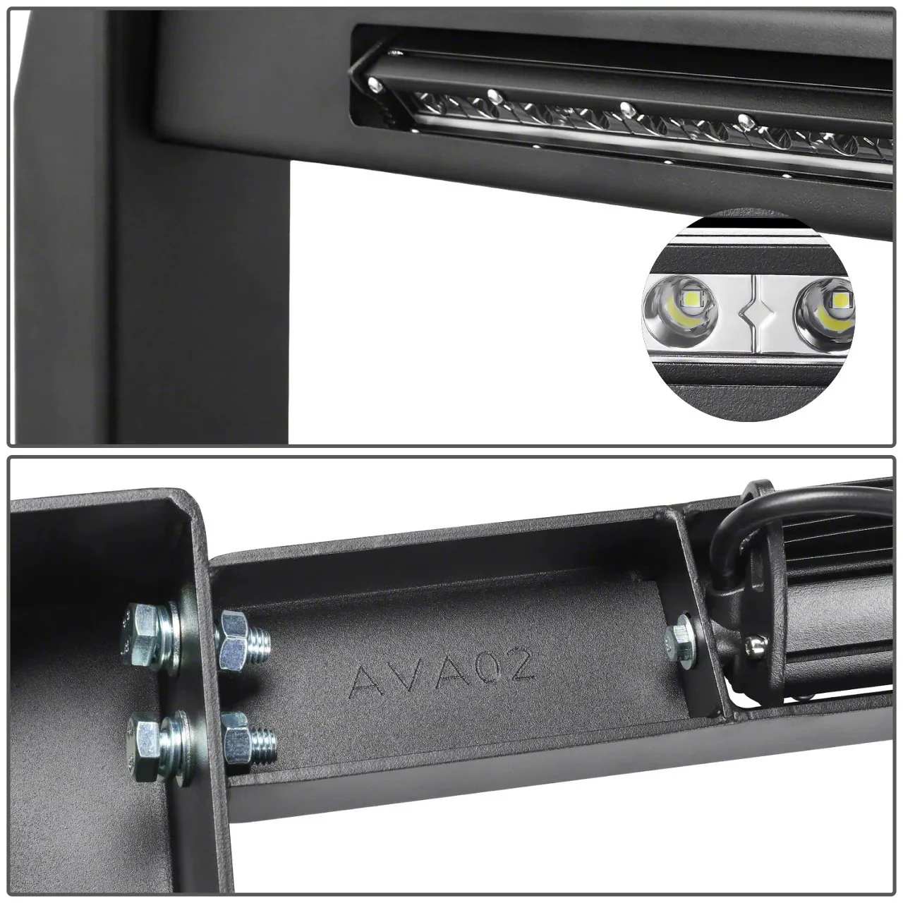 J2 Engineering Bull Bar for Chevy Silverado / GMC Sierra 1500 (99-06) Modular Style with LED Light Bar J2-BURB-8001 - Image 3