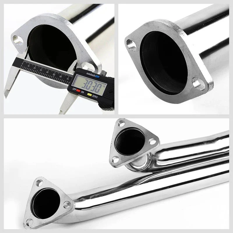 J2 Engineering Exhaust for BMW E36 323i (1997-1999) 325i (1992-1997) 328i (1996-1999) M3 (1995-1999) Catback with Dual Polished Tips J2-CBE-DS-033 - Image 3