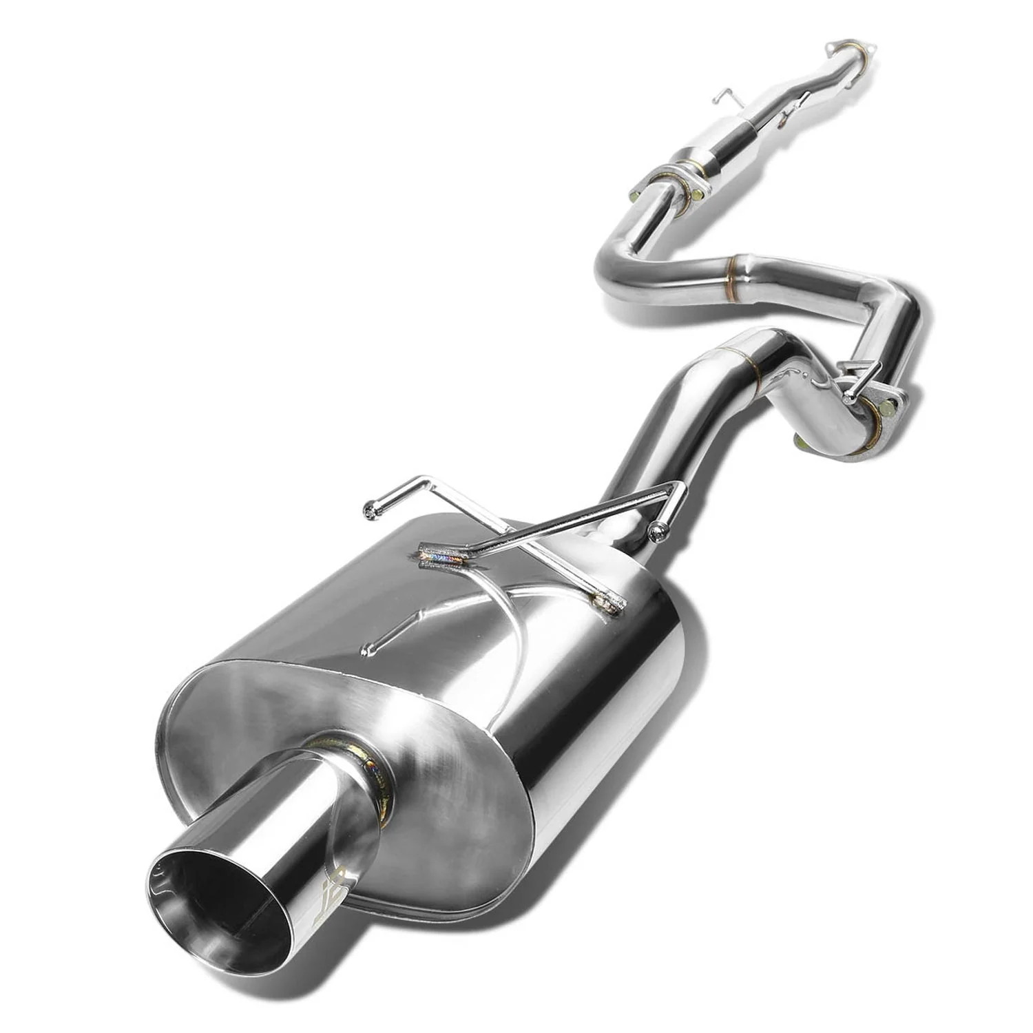 J2 Engineering Exhaust for Honda Civic Hatchback EH / EJ / EM / EK (1992-2000) Catback with Polished Tip J2-CBE-OS-053