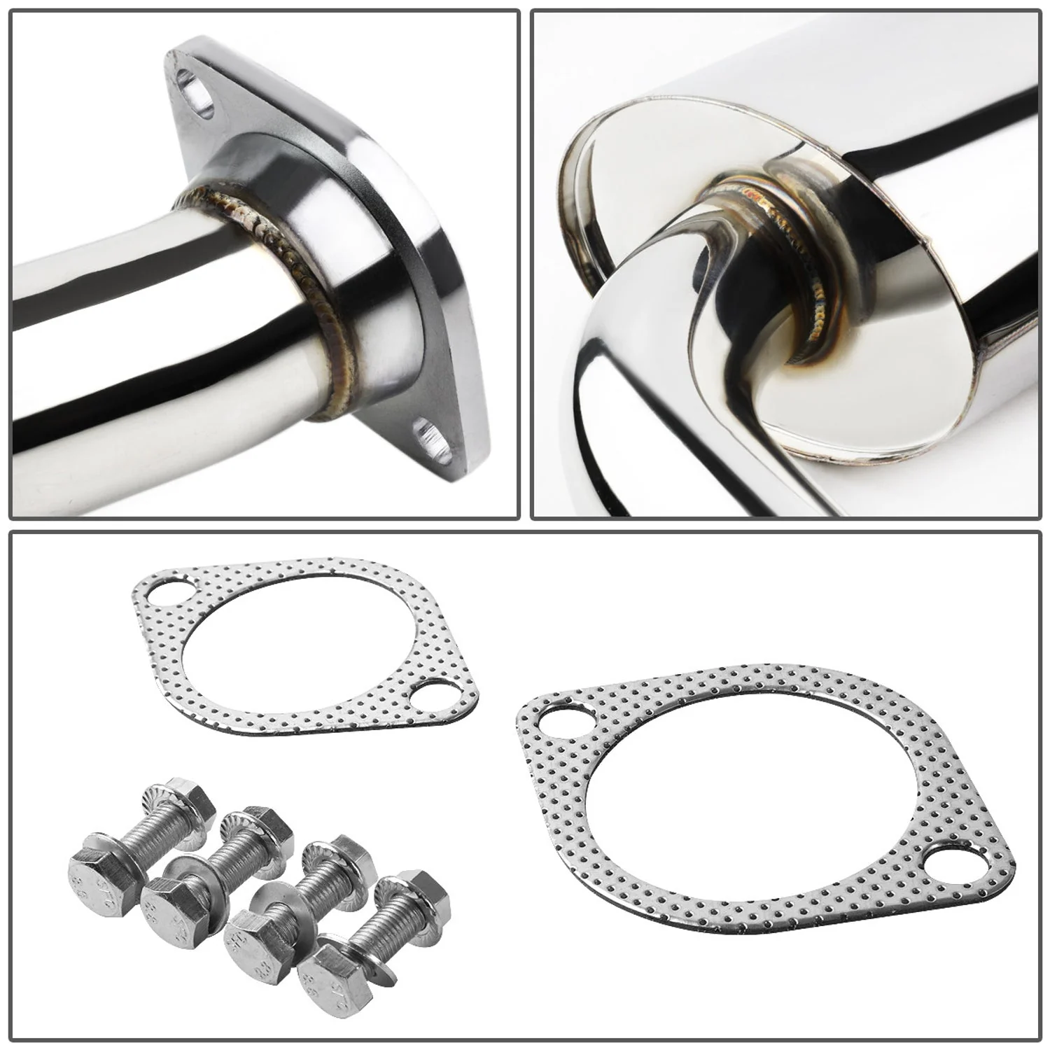J2 Engineering Exhaust for Lexus IS300 (2001-2005) Catback with Polished Tip J2-CBE-OS-070 - Image 4