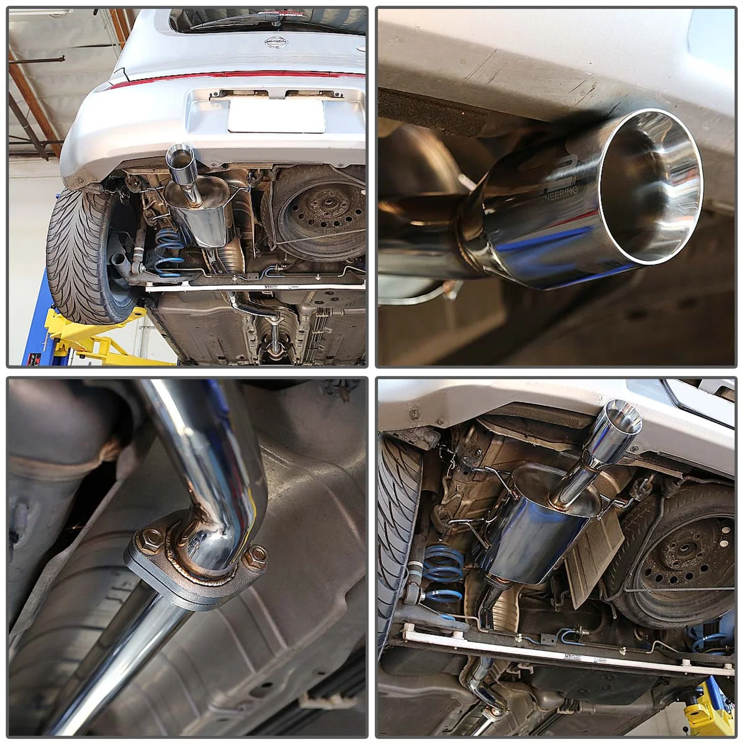 J2 Engineering Exhaust for Nissan Cube (2009-2014) Catback with Polished Tip J2-CBE-OS-067 - Image 7