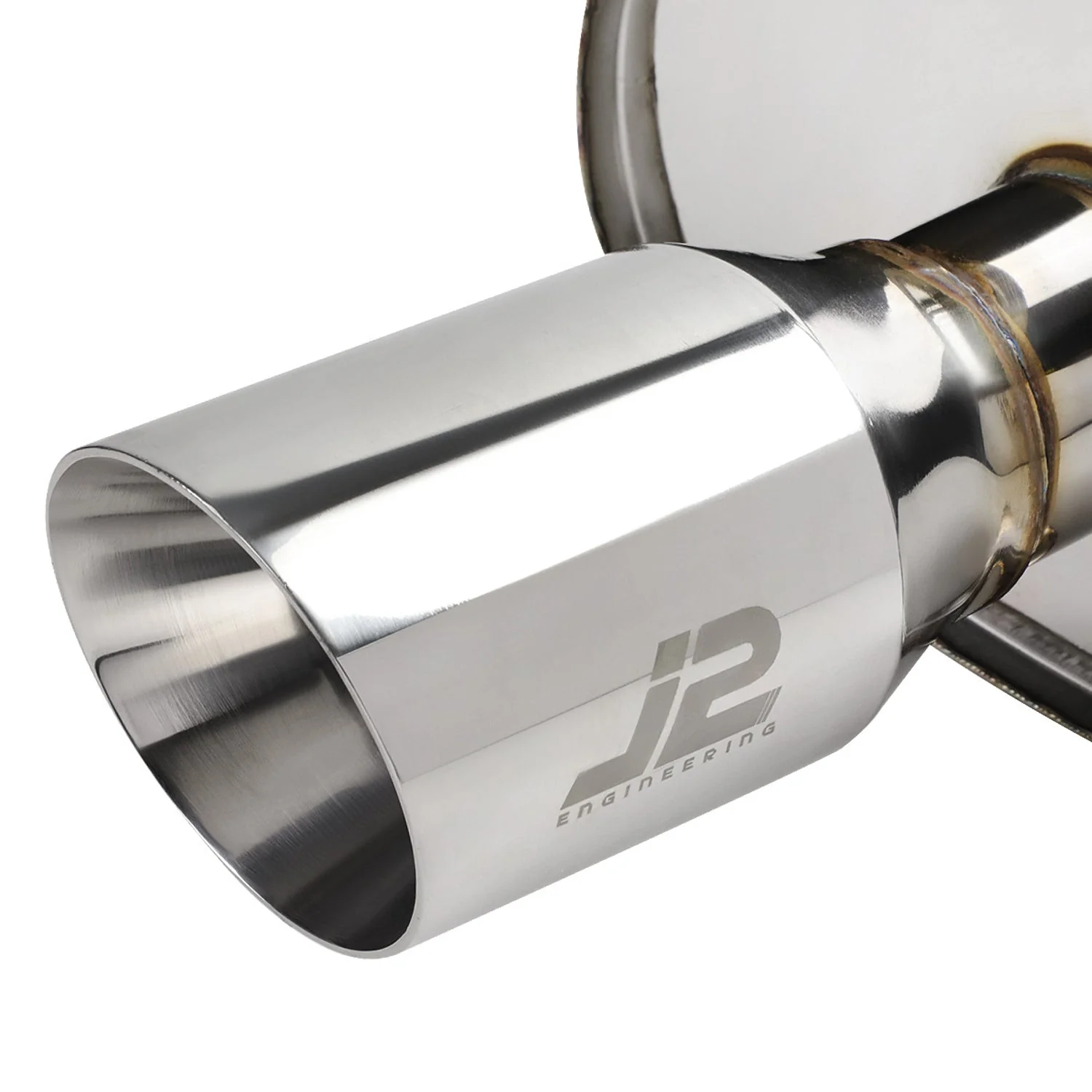 J2 Engineering Exhaust for Pontiac G5 2.2L / 2.4L (2005-2010) Catback with Polished Tip J2-CBE-OS-075 - Image 2