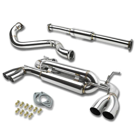 J2 Engineering Exhaust for Scion FR-S ZN6 / Subaru BRZ (2013-2016) Catback with Dual or Quad Polished Tips - Image 2