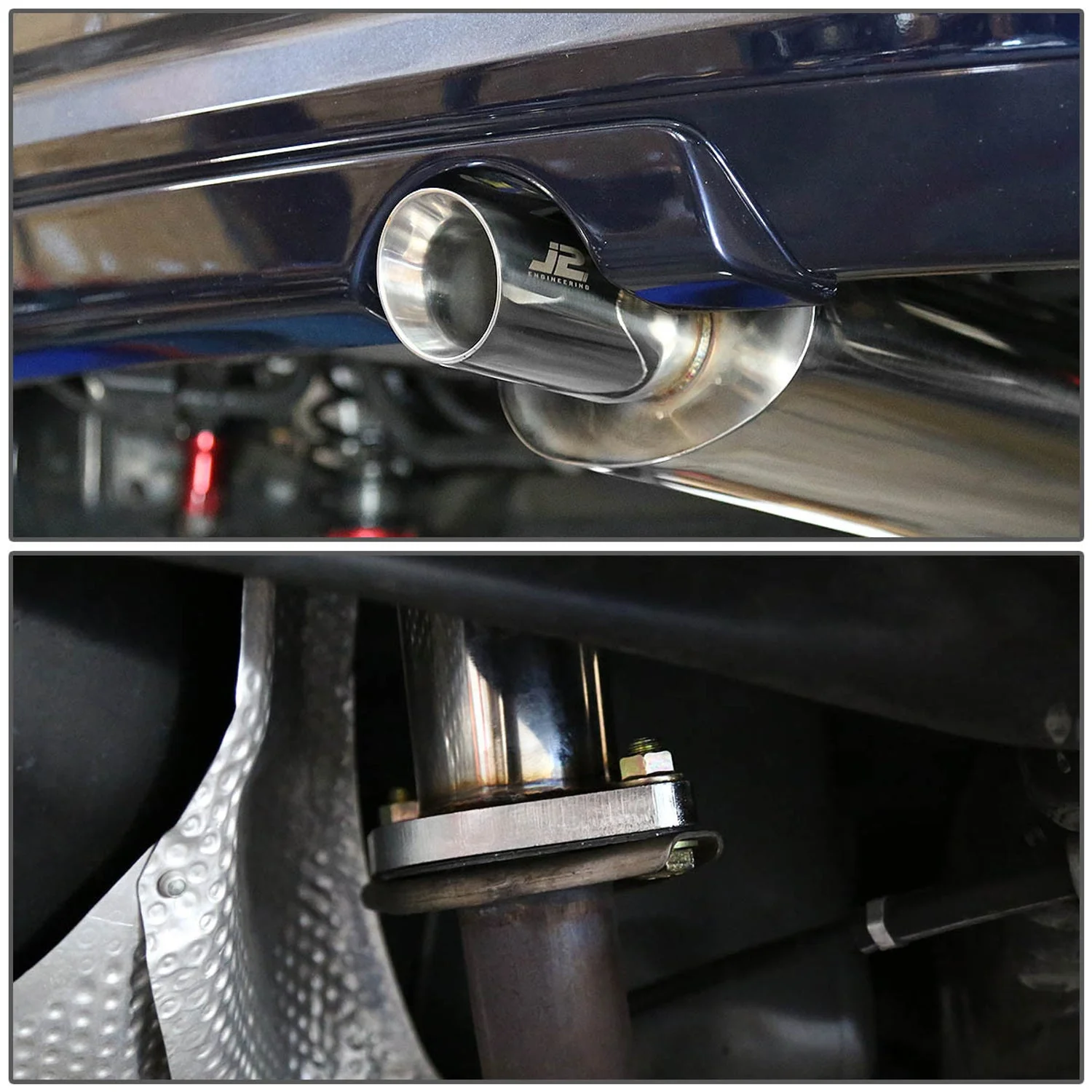 J2 Engineering Exhaust for Scion xD (2008-2014) Catback with Polished Tip J2-CBE-OS-061 - Image 6