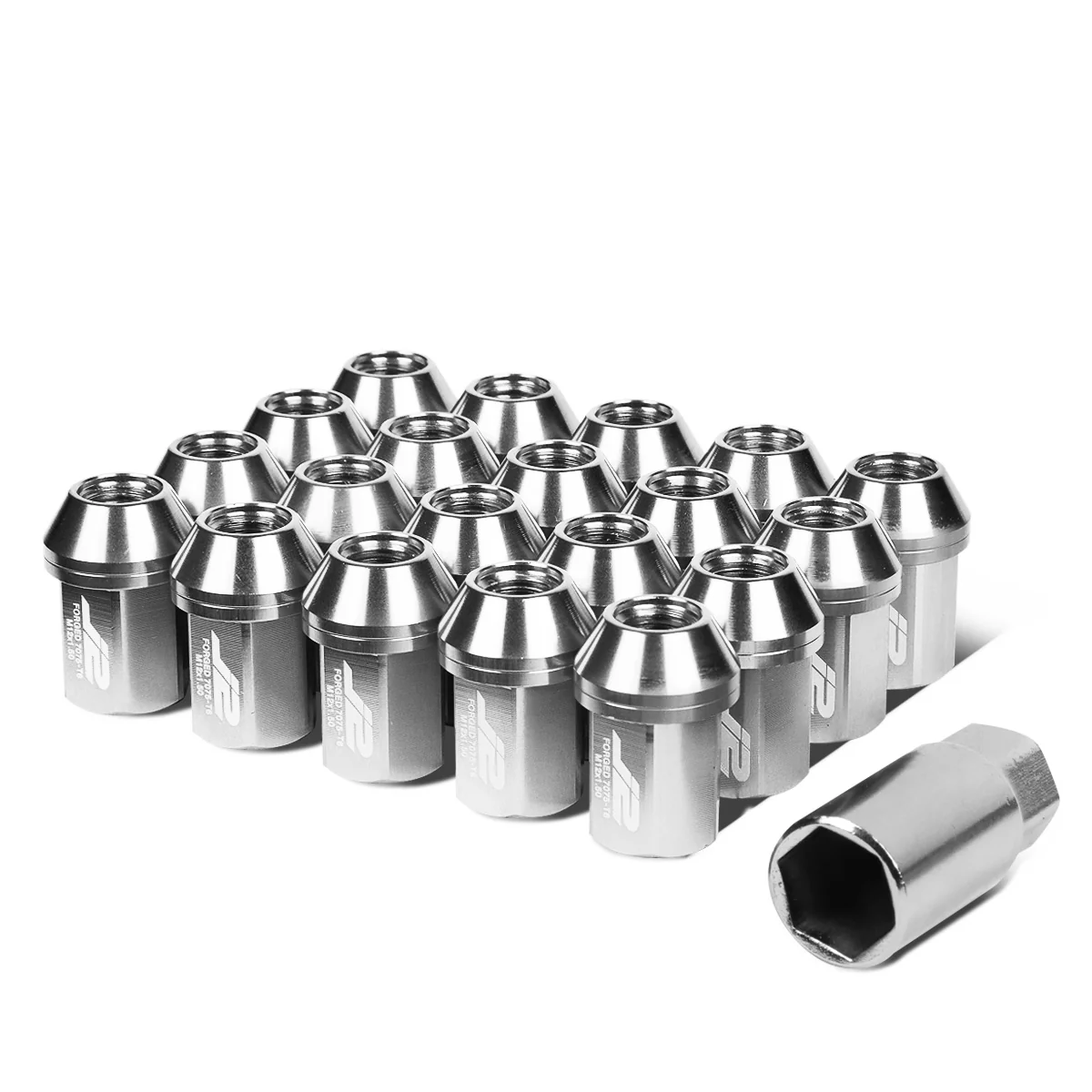 J2 Engineering Lug Nuts (M12 x 1.50) 20 Piece Set With Closed End for Acorn / Conical Wheels - Black / Blue / Gold / Red / Silver - Image 13