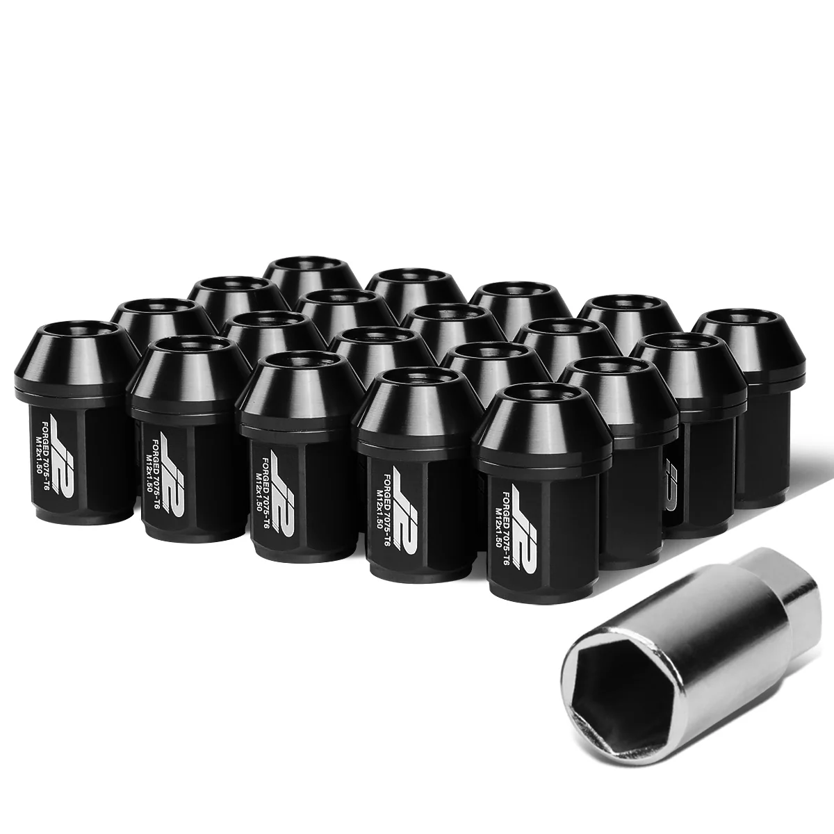 J2 Engineering Lug Nuts (M12 x 1.50) 20 Piece Set With Closed End for Acorn / Conical Wheels - Black / Blue / Gold / Red / Silver - Image 24