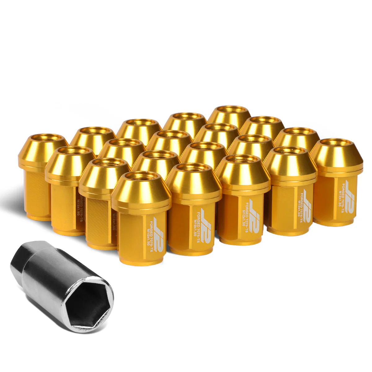 J2 Engineering Lug Nuts (M12 x 1.50) 20 Piece Set With Closed End for Acorn / Conical Wheels - Black / Blue / Gold / Red / Silver - Image 35