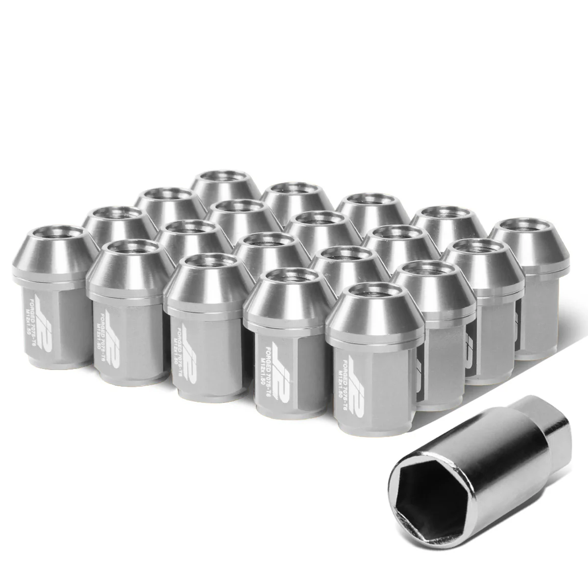 J2 Engineering Lug Nuts (M12 x 1.50) 20 Piece Set With Closed End for Acorn / Conical Wheels - Black / Blue / Gold / Red / Silver - Image 44
