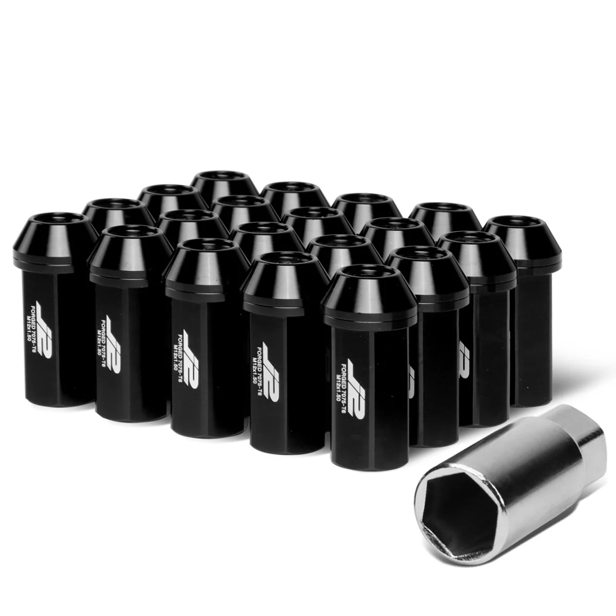 J2 Engineering Lug Nuts (M12 x 1.50) 20 Piece Set With Closed End for Acorn / Conical Wheels - Black / Blue / Gold / Red / Silver - Image 49