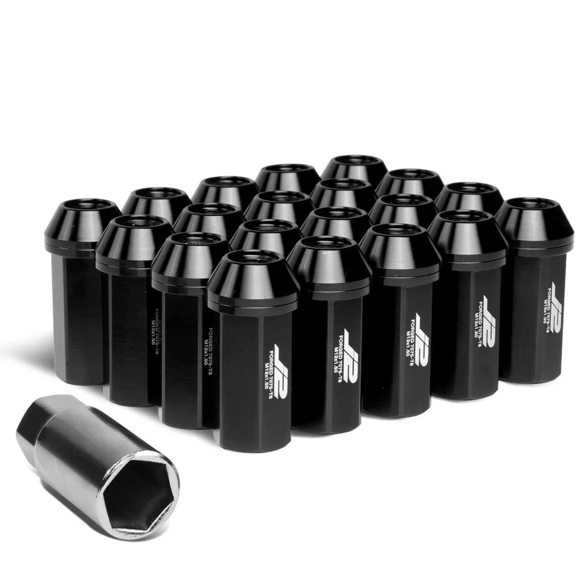 J2 Engineering Lug Nuts (M12 x 1.50) 20 Piece Set With Closed End for Acorn / Conical Wheels - Black / Blue / Gold / Red / Silver - Image 50