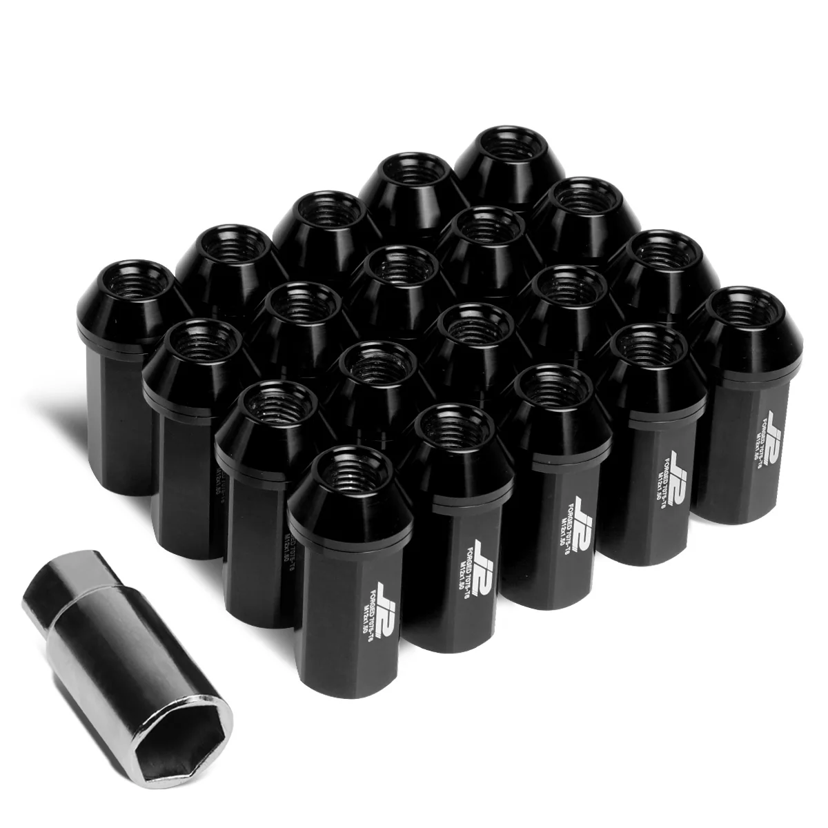 J2 Engineering Lug Nuts (M12 x 1.50) 20 Piece Set With Closed End for Acorn / Conical Wheels - Black / Blue / Gold / Red / Silver - Image 51