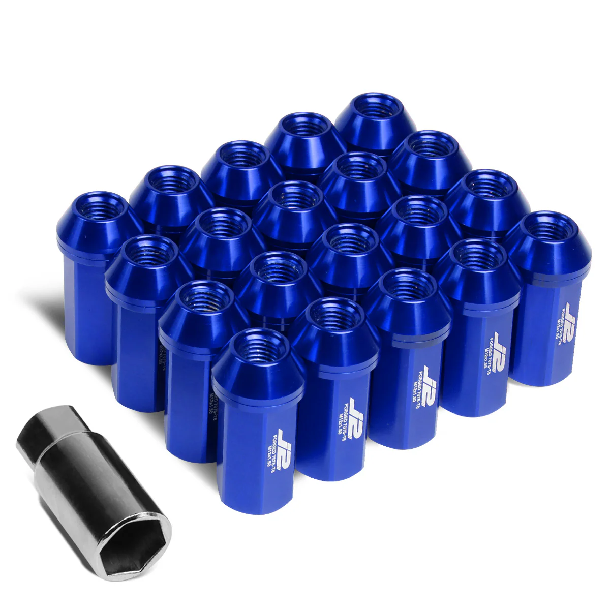 J2 Engineering Lug Nuts (M12 x 1.50) 20 Piece Set With Closed End for Acorn / Conical Wheels - Black / Blue / Gold / Red / Silver - Image 56