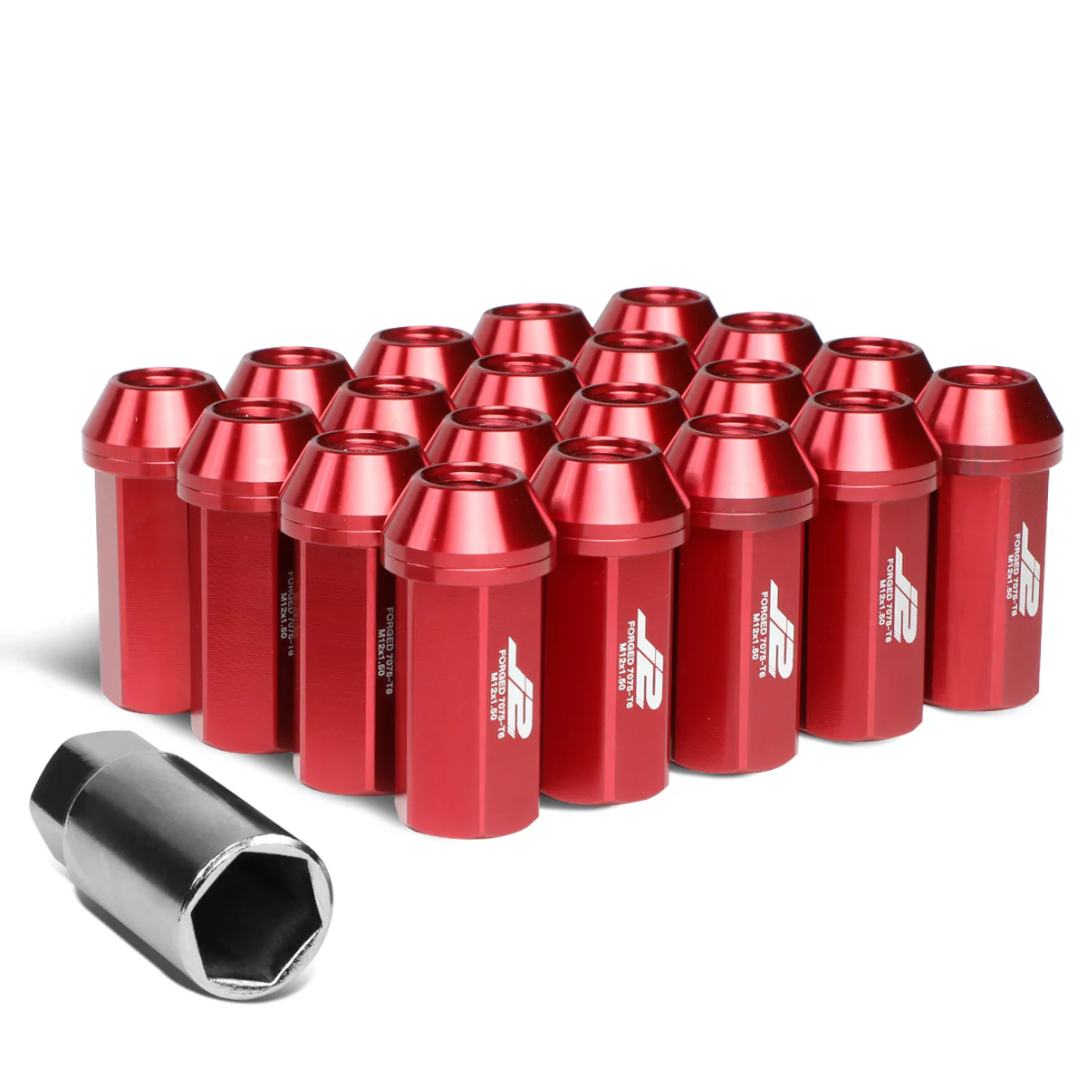 J2 Engineering Lug Nuts (M12 x 1.50) 20 Piece Set With Closed End for Acorn / Conical Wheels - Black / Blue / Gold / Red / Silver - Image 65