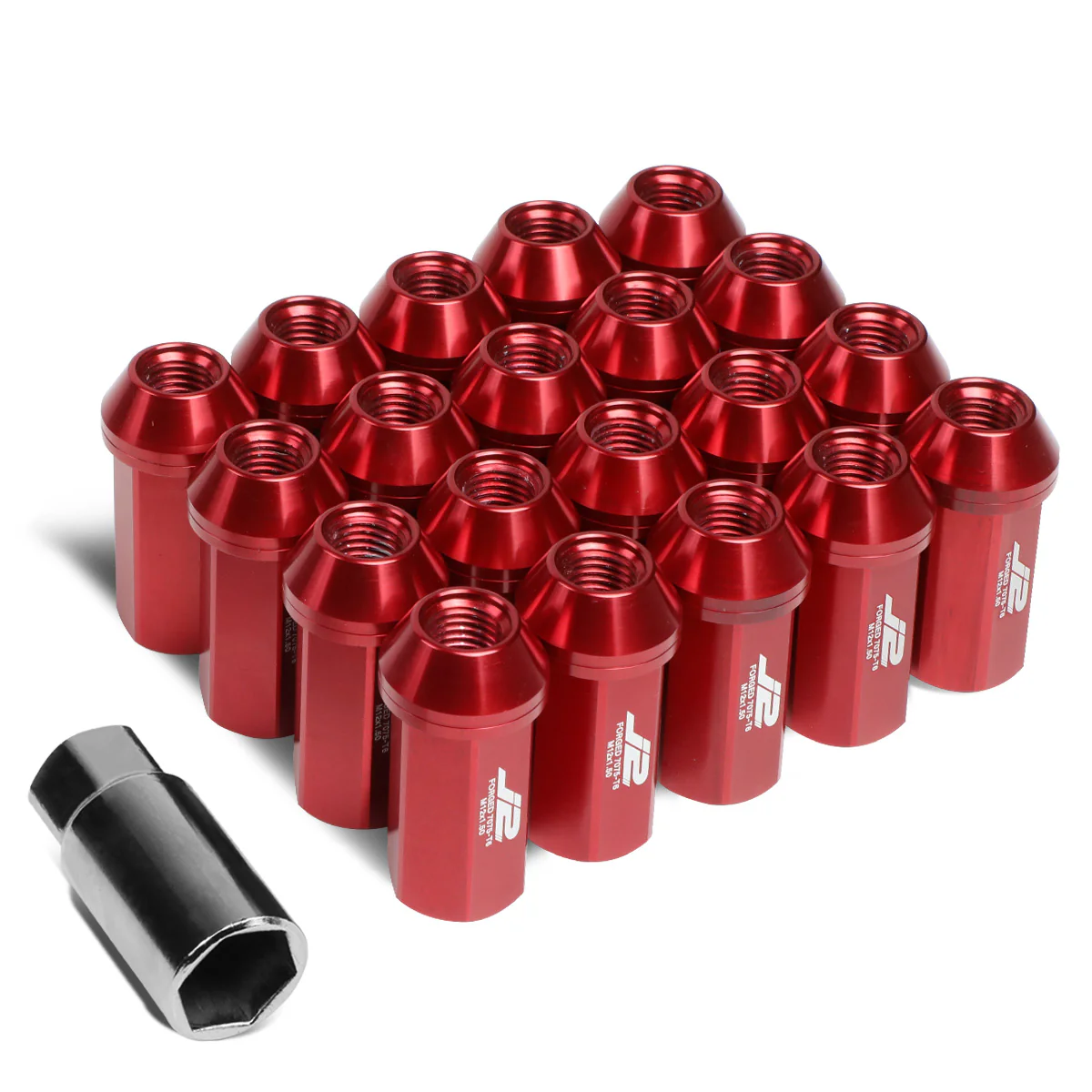 J2 Engineering Lug Nuts (M12 x 1.50) 20 Piece Set With Closed End for Acorn / Conical Wheels - Black / Blue / Gold / Red / Silver - Image 66