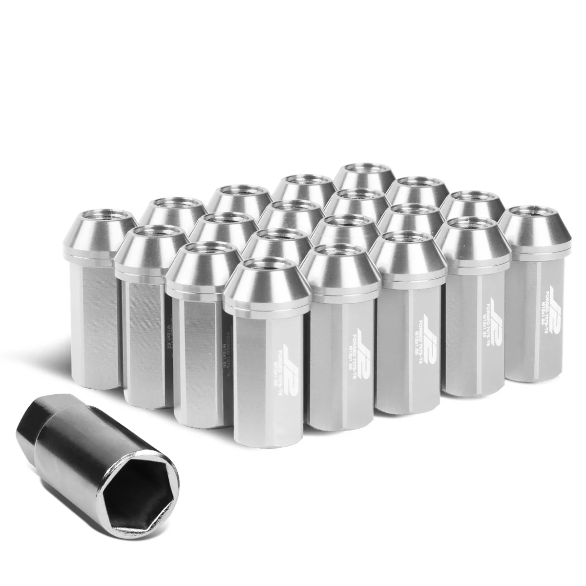 J2 Engineering Lug Nuts (M12 x 1.50) 20 Piece Set With Closed End for Acorn / Conical Wheels - Black / Blue / Gold / Red / Silver - Image 70