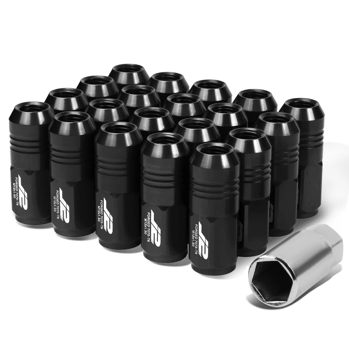 J2 Engineering Lug Nuts (M12 x 1.50) 20 Piece Set With Closed End for Acorn / Conical Wheels - Black / Blue / Gold / Red / Silver - Image 74