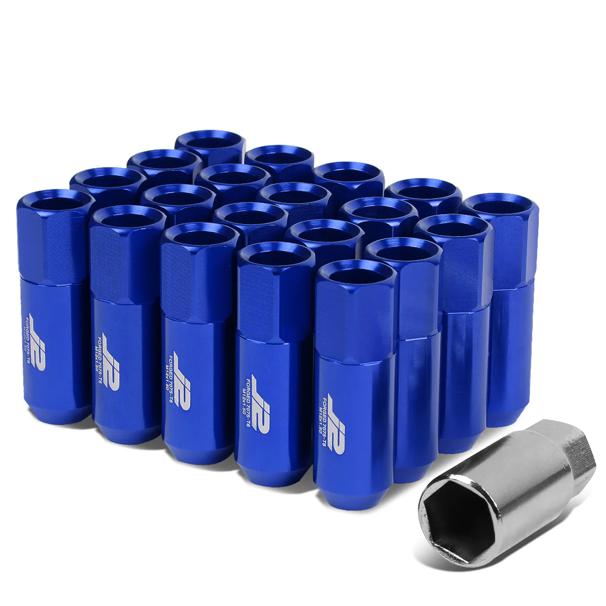 J2 Engineering Lug Nuts (12 x 1.5) 20 Piece Set With Spiky or Open-End Cup - Black / Blue / Gold / Red / Silver - Image 31